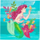 Craft Buddy Crystal Art Card Arielle 18x18cm