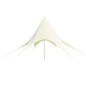 Pure Garden & Living Sternzelt Hexagon 3.5x4m Weiß Polyester