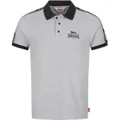 Lonsdale Herren Poloshirt normale Passform SETTER Marl Grey/Black/White 3XL