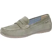 Sioux 40956 CARMONA-700, Slipper & Mokassin in Grün für Damen, Größe 40,5