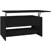 vidaXL Couchtisch Schwarz 80x50x40 cm Holzwerkstoff