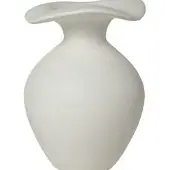 Broste Copenhagen Florentina Bodenvase off white XS 14cm