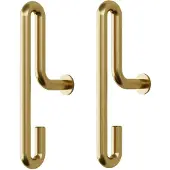 MOEBE - Wall Hook small, matt gold (2er-Set)