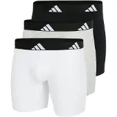 Adidas Boxershorts Active Flex Cotton Herren Black / Grey / White (3er-Pack)-L