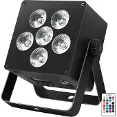 Light4me Batteriebetriebener LED-Strahler ACCU PAR RGBWA-UV