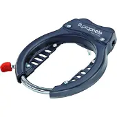 Rex Sport Rex Bike Rahmen-Ringschloss für Trägerplattenbefestigung, inkl. 2 Schlüssel, davon 1 beleuchtet, schwarz; 0778