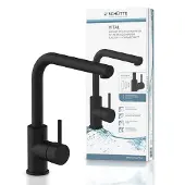 Schutte Küchenarmatur Vital mit Sensorbedienung, Wasserhahn Küche ausziehbar, energiesparende Spültischarmatur