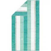 Cawö Duschtuch Noblesse Stripes Smaragd (80 x 150 cm)