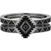 Cai Ring 925/- Sterling Silber Mattiert CAI Silbergrau