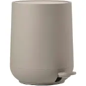 Zone Denmark Pedaleimer Nova, Treteimer, Mülleimer, Kosmetikeimer, Badeimer, ABS, Taupe, 3 L, 28089