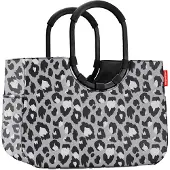 Reisenthel loopshopper L, Stoffbeutel, Schwarz, Weiß, Aluminium, Muster, Punktmuster, 25 l