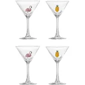 Bloomingville Misa Cocktail Glas, Multipack, Klar, Glas 4 Stk