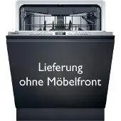 Siemens iQ300 SX63EX22CE, Voll integriert, Standardgröße (60 cm), Edelstahl, Tasten, 1,75 m, 1,65 m