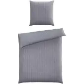 Elegante Zurbrüggen Bettwäsche 135x200cm + 80x80cm HERINGBONE - B/L ca. 135.00x200.00