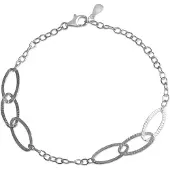 Celesta Silber Armband 925 Silber rhodiniert strukturiert