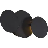 QAZQA Moderne Wandleuchte Schwarz inkl LED 3 Stufen Dimmbar 3 Lichter Sunrise