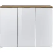 Germania uno Schuhschrank Bent , weiß , Maße (cm): B: 134 H: 105 T: 40.0