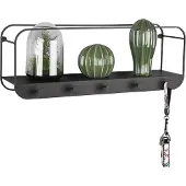 Mirrors & More Garderobenleiste "Liandra", schwarz, Metall, Garderobenhalter, Garderobenleiste