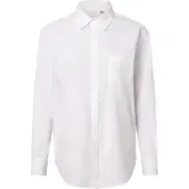 Gant für Damen. 4300212 Relaxed Fit Hemd aus weißer Popeline (36), Lässig, Baumwolle, Langarm