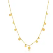 Ania Haie Damen-Kette Geometry Mixed Discs 925er Silber Ania Haie Gold