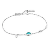 Ania Haie Damen-Armband Tourquoise Discs Bracelet 925er Silber Türkis Ania Haie Silber