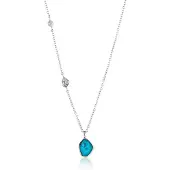 Ania Haie Damen-Kette Turquoise Pendant 925er Silber Türkis Ania Haie Silber