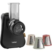 Tefal Intention Reibe MB77EN, elektrische Reibe, Gemüsereibe u. Zerkleinerer für Obst, Käse, Schokolade und div. Gerichte, 1 Zerkleinerer inkl. 3 Reiben