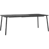 vidaXL Gartentisch Anthrazit 200x100x71 cm Stahl