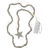 Star Trading Beady, Leichte Dekorationskette, Grau, Ambiente, IP20, 30 Glühbirne(n), LED
