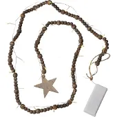 Star Trading Beady, Leichte Dekorationskette, Braun, Ambiente, IP20, 30 Glühbirne(n), LED