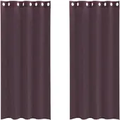 vidaXL Voile Vorhänge mit Ösen 2 Stk. Lila 140x225 cm