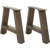vidaXL Couchtischbeine A-Form 2 Stk. 40x(30-31) cm Stahl