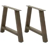 vidaXL Couchtischbeine A-Form 2 Stk. 70x(42-43) cm Stahl