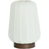 Light & Living Nachttischlampe Bibury Ø 30cm – Leinen