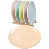MamboCat Pastello 6er Set Speiseteller Ø27cm Steingut Platte groß bunt Essteller Pastell