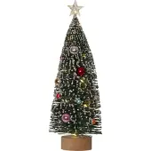 Star Trading Decorini LED Tannenbaum grün mit bunten Kugeln 31cm Höhe