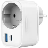 Gembird TA-ACPDQC20-01-W, Drinnen, AC, 230 V, Weiß