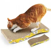 Azaris Katzenkratzbaum, Bett, Kartonboot, 45 cm, bequem, stabil, ökologisch