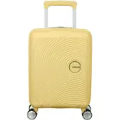 American Tourister Soundbox Mini Reisekoffer 22L & Urban Groove City Kinder Rucksack 7L, Pastel Yellow