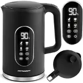 Berdsen BD-712 1,7-l-Wasserkocher, schwarz und silber