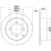 Hella Bremsscheibe [Hersteller-Nr. 8DD355107-331] für Kia, Hyundai, Mitsubishi