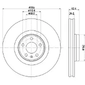 Hella Bremsscheibe PRO High Carbon 8DD 355 126-691