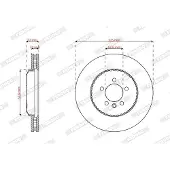 FERODO Bremsscheibe DDF3078VC-1