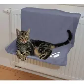 Silvio Design Katzen-Heizkörperliege, uni blau