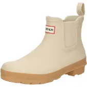 Hunter Gummistiefel Original Chelsea Damen Gravel / Biscuit-Schuhgröße 38