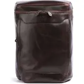 Buckle up BUCKLE & SEAM Leder Rucksack mit Laptopfach Siwa Leather Backpack Brown - Blue dunkelbraun