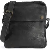 Harold's Leder Umhängetasche Submarine Crossbag Black schwarz