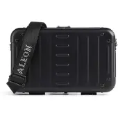 Aleon Aluminium Umhängetasche mit Reißverschlussfach und abnehmbarem Riemen 19x5x12cm