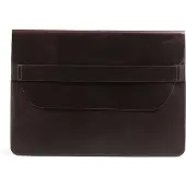 Buckle & Seam Leder Laptop Sleeve Terra Braun