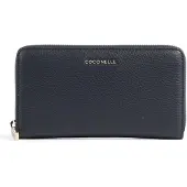 Coccinelle Geldbörse Wallet Metallic Soft Ziparound Midnight Blue